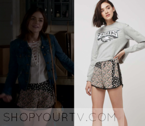 Pretty Little Liars: Season 7 Episode 17 Aria's Floral Shorts | Shop