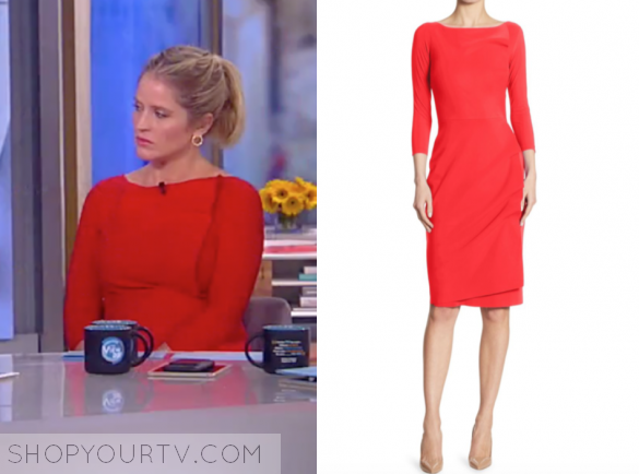 LA PETITE ROBE DI CHIARA BONI RHEA WRAP-EFFECT SHEATH DRESS