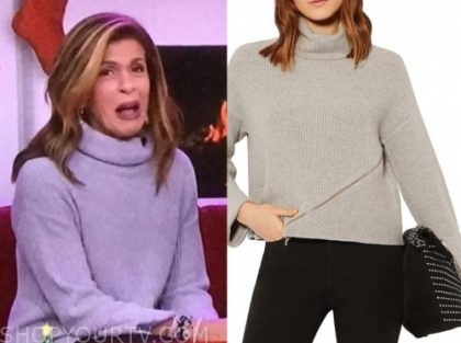 hoda kotb's grey turtleneck sweater