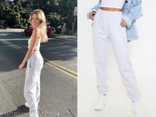 hannah godwin, the bachelor, grey sweatpants