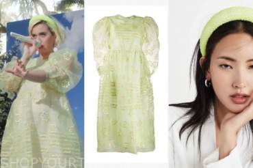 Good Morning America: May 2020 Katy Perry's Green Floral Dress and ...
