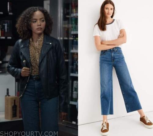 Trinkets: Season 2 Episode 2 Tabitha's Blue Wide Denim Jeans | Shop Your TV