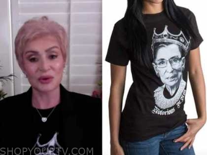 sharon osbourne, the talk, rbg tee, ruth bader ginsberg tee