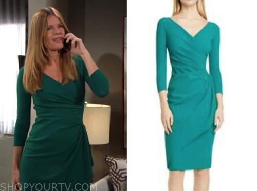 michelle stafford, phyllis newman, green dress, the young and the restless
