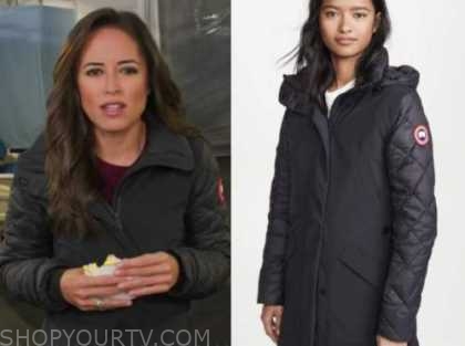 Kaylee Hartung, good morning america, black coat