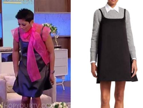 tamron hall, black dress, tamron hall show