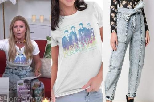 jill martin, the today show, duran duran t-shirt, acid wash jeans