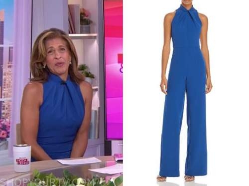 Hoda Kotb, the today show, blue halter jumpsuit