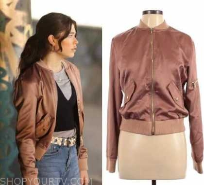 The Rookie Jacket The Rookie: Season 4 Episode 11 Pink Satin Bomber Jacket | Shop Your TV