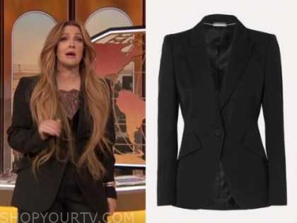 drew barrymore, drew barrymore show, black blazer