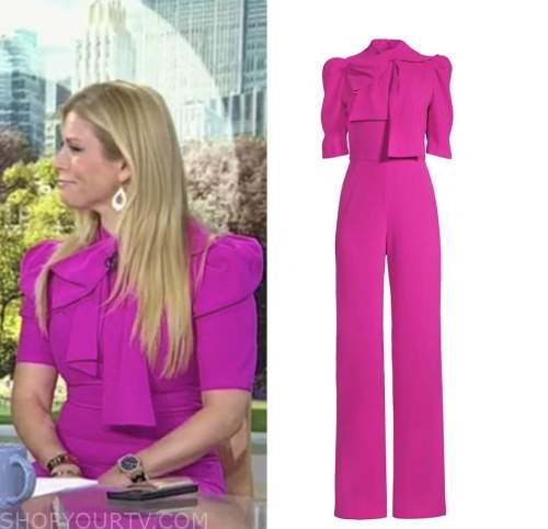 the today show, jill martin, pink bow jumpsuit