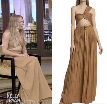 Kelly Rimes Live with Kelly and Ryan: September 2022 Leann Rimes's Tan Leather Crop ...