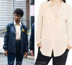 FBI: Season 5 Episode 3 Tiffany's Nude Pocket Shirt | Shop Your TV