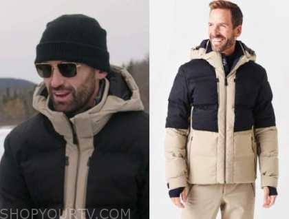 Winter House: Season 2 Episode 7 Carl's Beige & Black Puffer Jacket ...