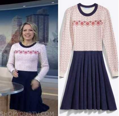 the today show, dylan dreyer, fair isle sweater dress