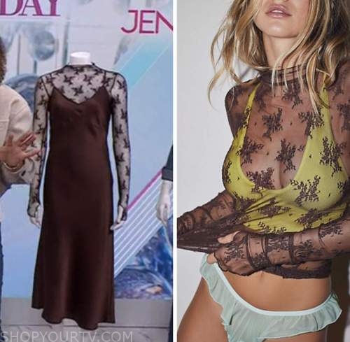 the today show, hoda and jenna, jenna bush hager, brown lace sheer top