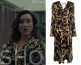 Kin: Season 2 Episode 2 Birdy's Black & Gold Baroque Print Dress | Shop ...