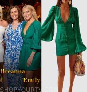 Farmer Wants a Wife AU: Season 13 Emily's Green Satin Mini Dress | Shop