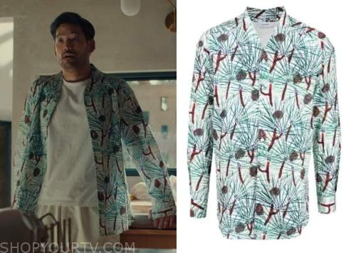 Beef: Season 1 Episode 6 George's Blue & Red Print Shirt | Shop Your TV