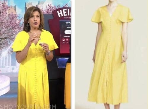 the today show, hoda and jenna, hoda kotb, yellow dress
