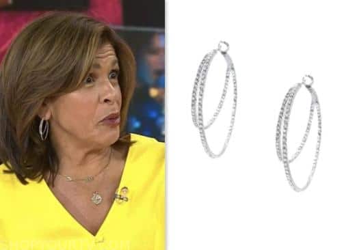 hoda kotb, the today show, hoda and jenna, double hoop earrings