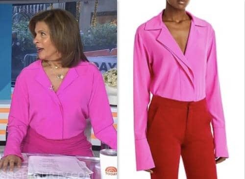 hoda kotb, the today show, pink blouse