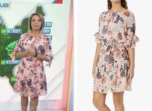 dylan dreyer, the today show, pink floral dress