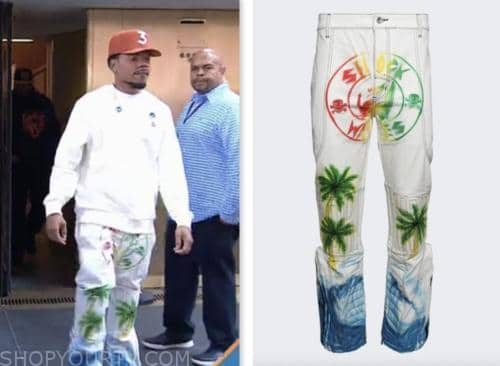 White Rapper Pants Chance the Rapper Clothes, Style, Outfits, Fashion, Looks | Shop Your TV
