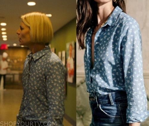 Full Circle: Season 1 Episode 3 Sam's Blue & White Floral Blouse | Shop ...