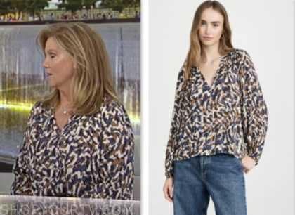 Fox and Friends: September 2023 Terry Strada's Printed Blouse | Shop ...