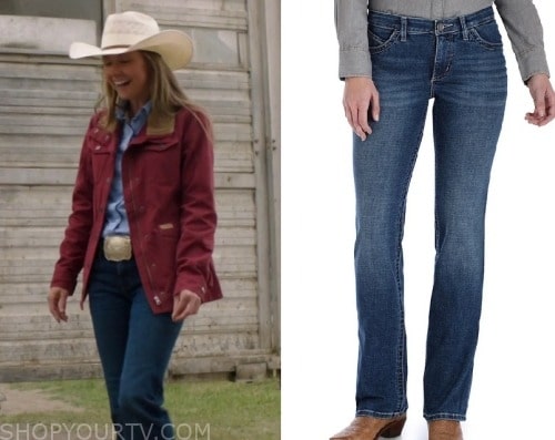 Heartland: Season 17 Episode 3 Amy's Blue Flared Jeans | Shop Your TV