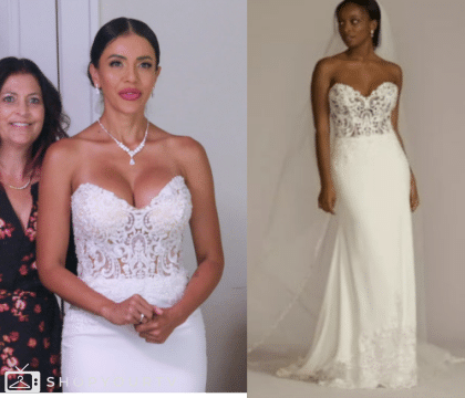 90 Day Fiance: Season 10 Episode 17 Jasmine's White Strapless Wedding Dress | Shop Your TV