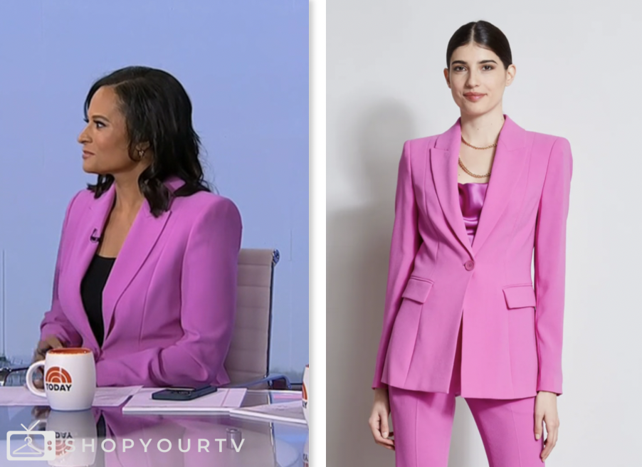 kristen welker, the today show, pink purple blazer