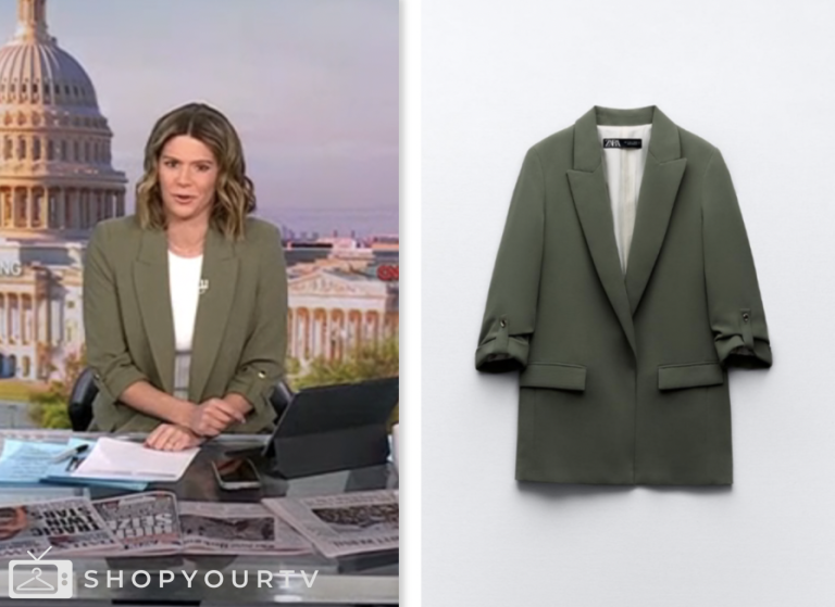 CNN This Morning: December 2023 Erica Hill's Grey Tweed Jacket | Shop ...