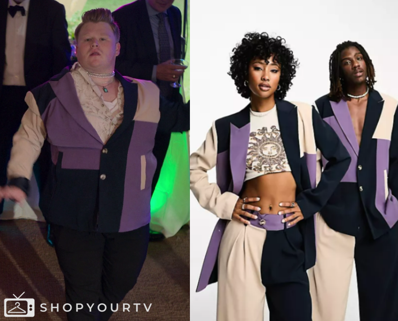 Dead Hot: Season 1 Episode 6 Purple Colorblock Blazer | Shop Your TV