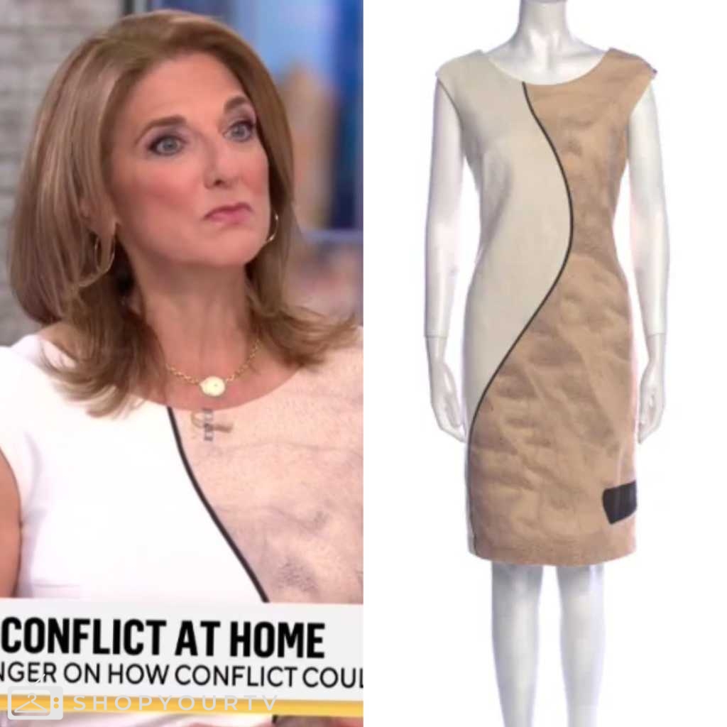 CBS Mornings: April 2024 Jill Schlesinger's Colorblock Dress | Shop Your TV