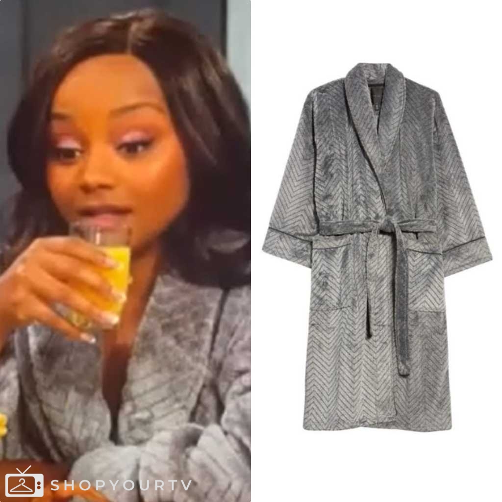 Days Of Our Lives: March 2024 Chanel's Herringbone Fleece Robe | Shop ...