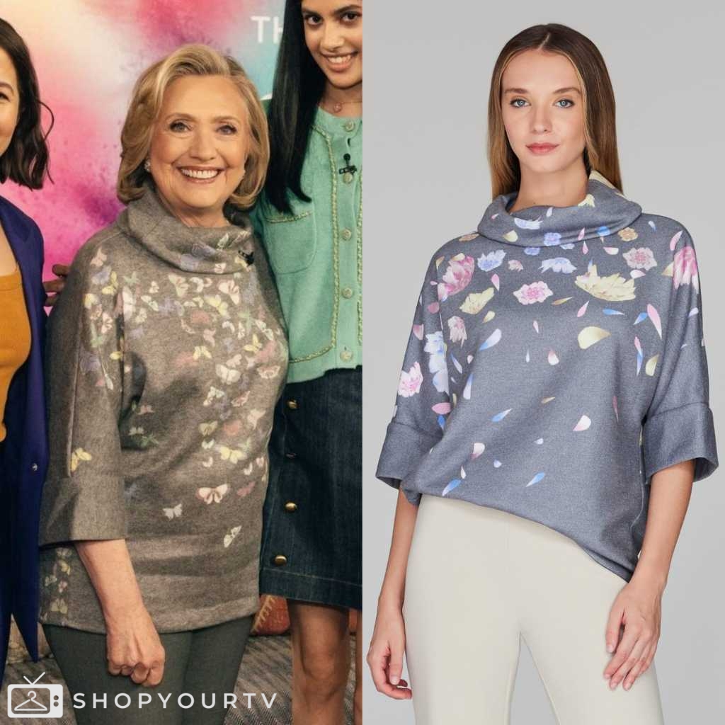 The Kelly Clarkson Show: April 2024 Hillary Clinton’s Butterfly Printed ...