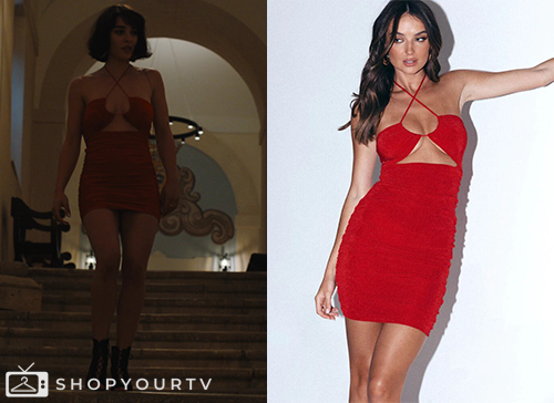 lucia red dress white lotus Lucia white lotus red dress