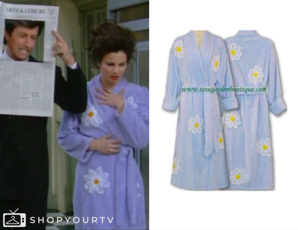 Fran Fine Robe The Nanny: Season 2 Episode 13 Fran’s Blue Robe with Daisies | Shop Your TV
