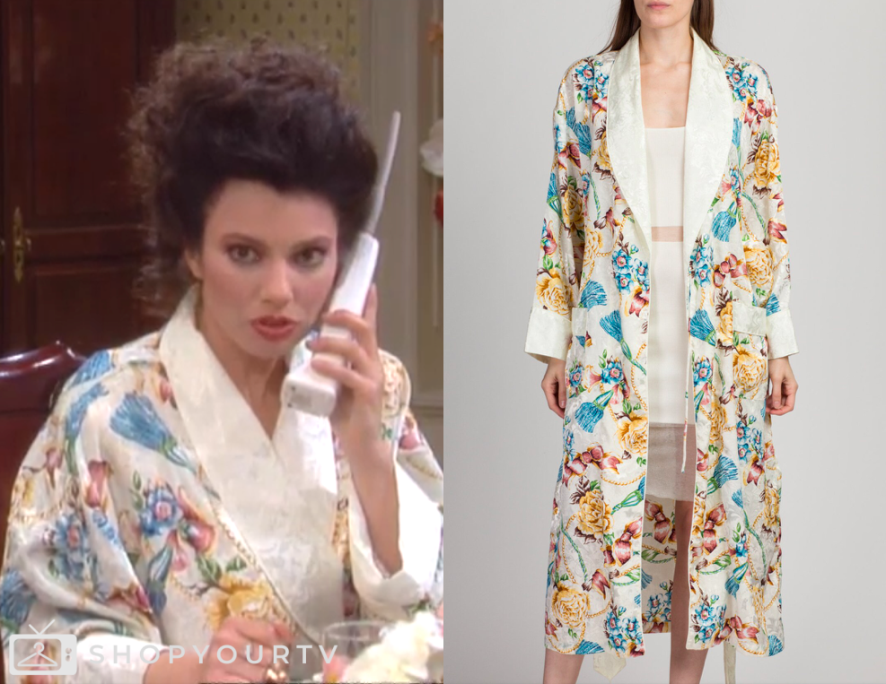Fran Fine Robe The Nanny: Season 1 Episode 9 Fran's Floral Robe | Shop Your TV