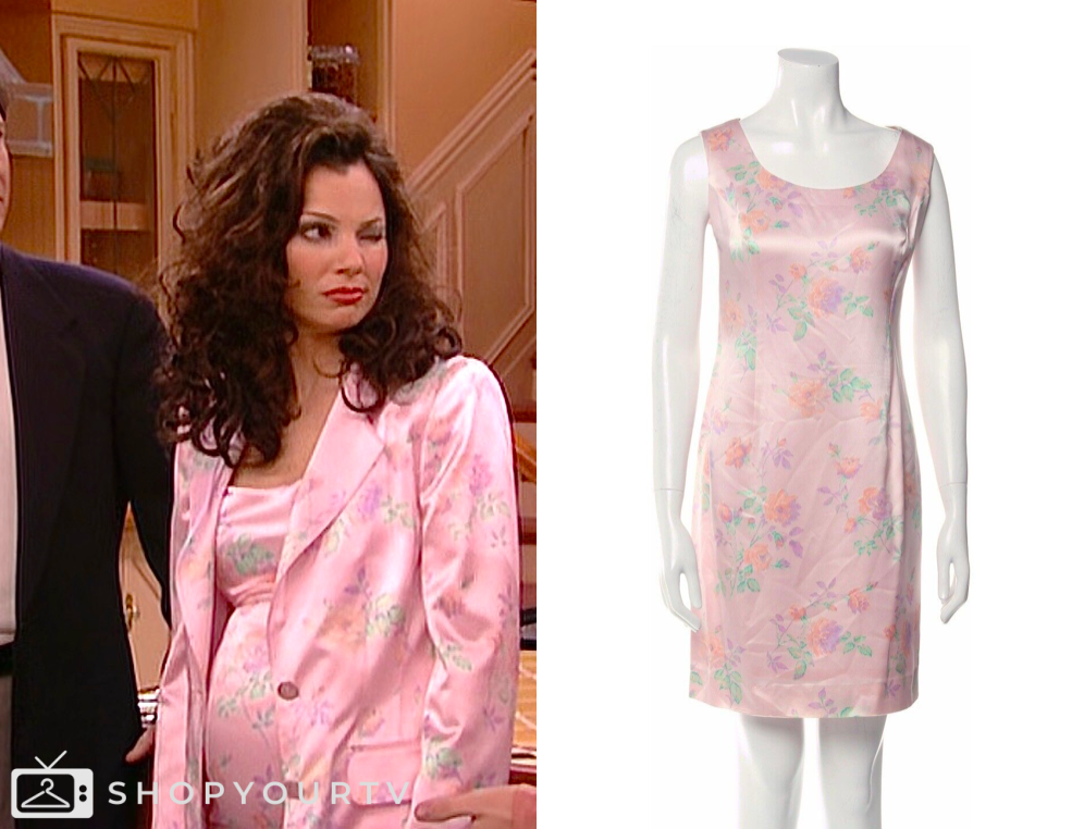 the nanny pink dress Fran And Her Mom Get Ready For A Wedding!