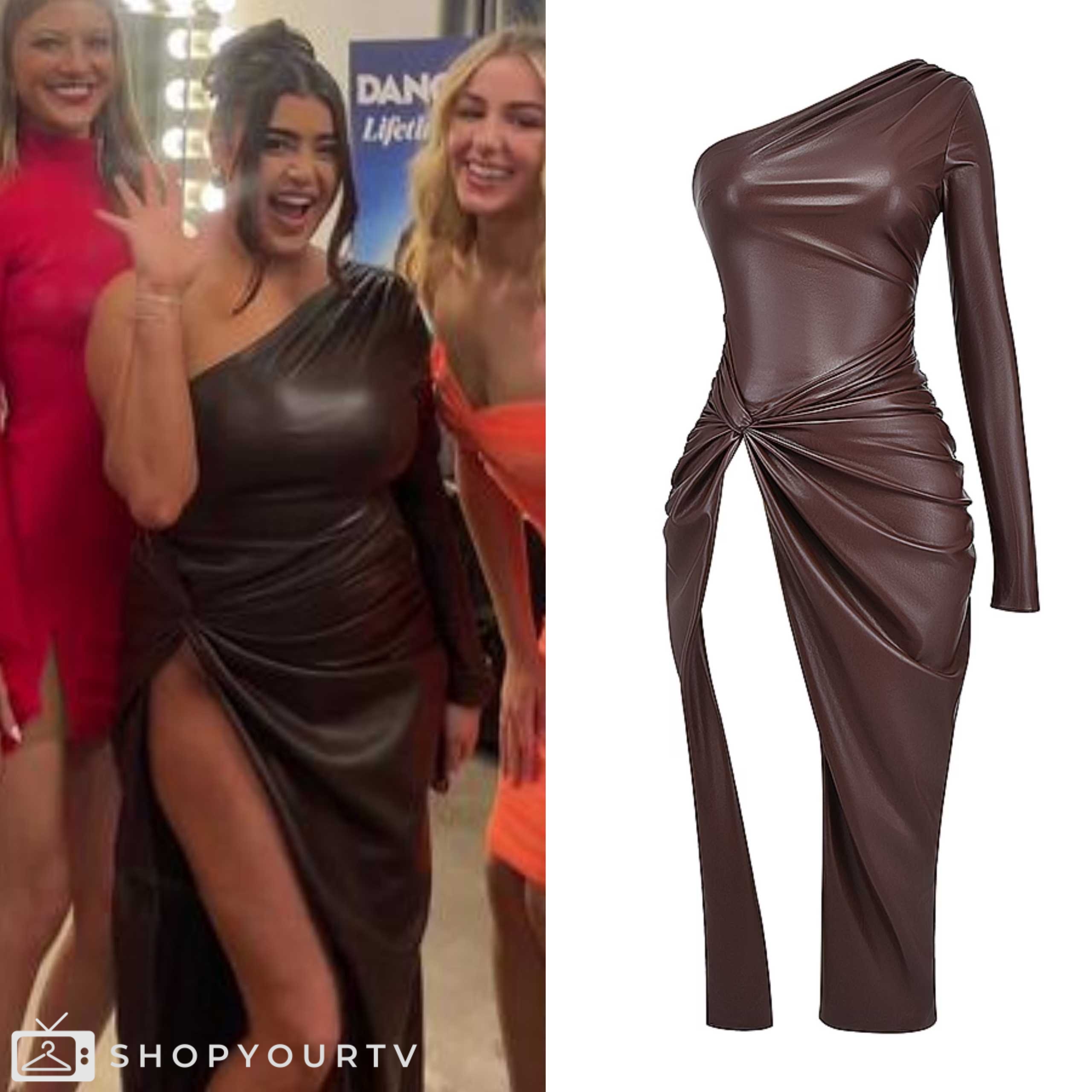 Dance Moms Reunion: Kalani's Leather Maxi Dress | Shop Your TV Dance Moms Reunion: Kalani's Leather Maxi Dress | Shop Your TV