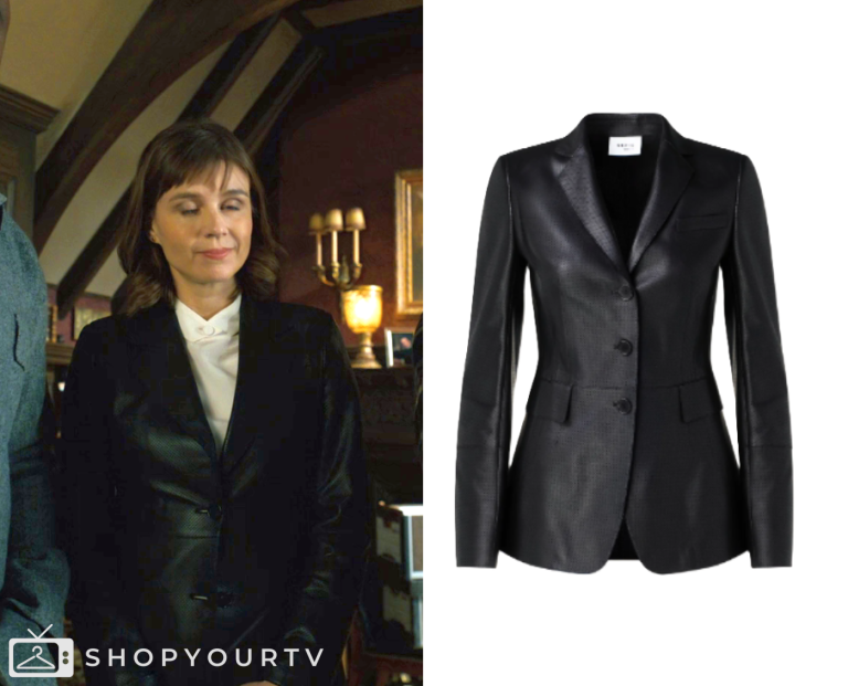Evil: Season 4 Episode 1 Kristen's Perforated Leather Blazer | Shop Your TV