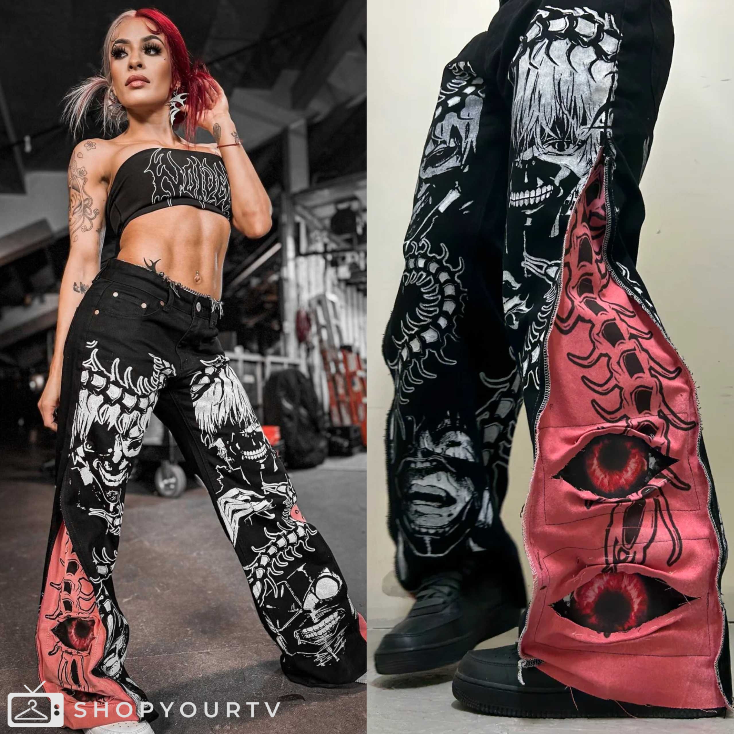 Wwe Rip Pants WWE Smackdown April 2024: Zelina's Printed Pants | Shop Your TV
