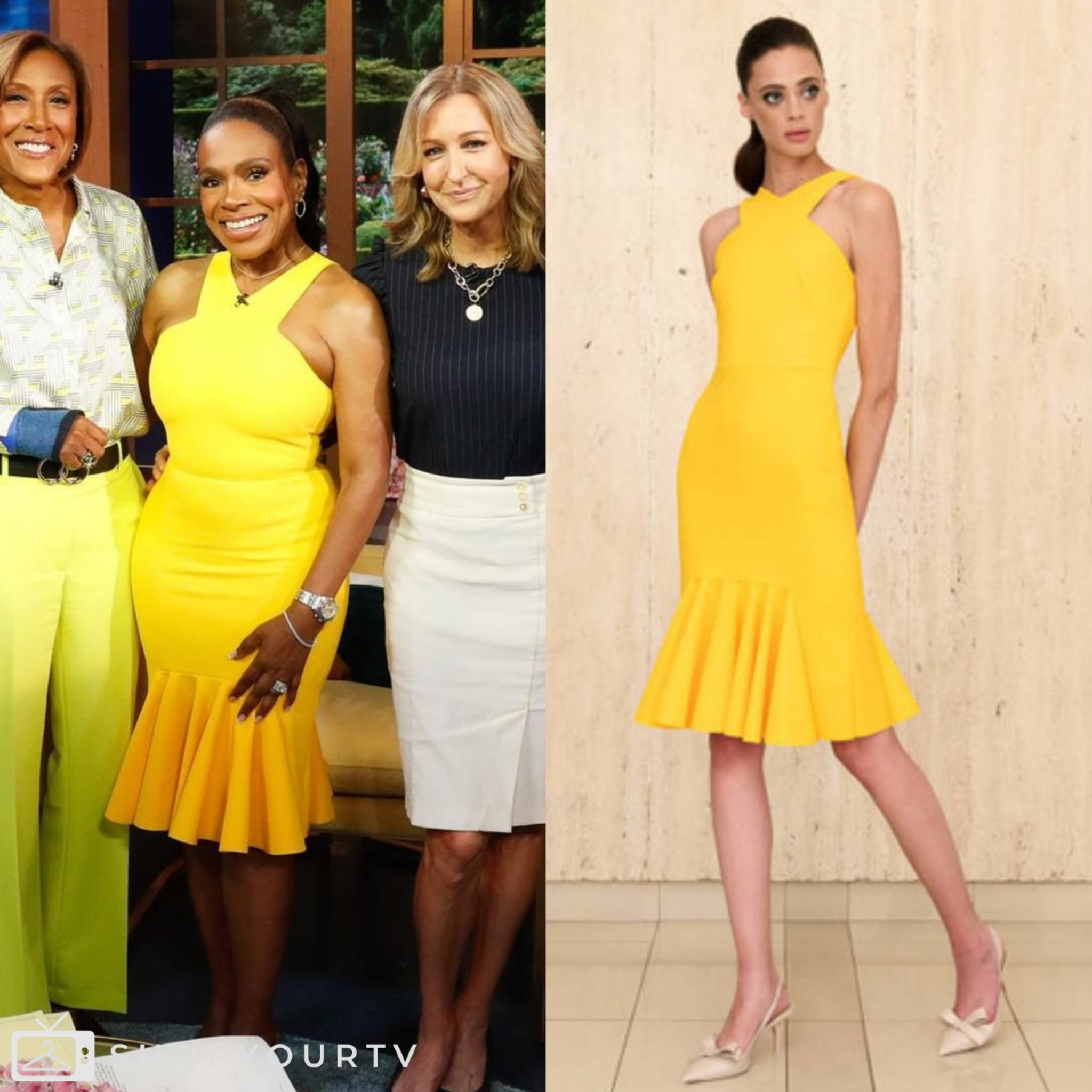 Good Morning America: May 2024 Sheryl Lee Ralph’s Yellow Midi Dress ...