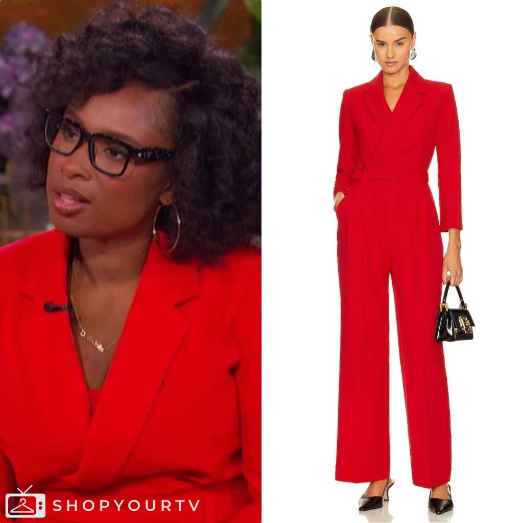The Jennifer Hudson Show May 2024 Jennifer's Red Jumpsuit Shop Your TV