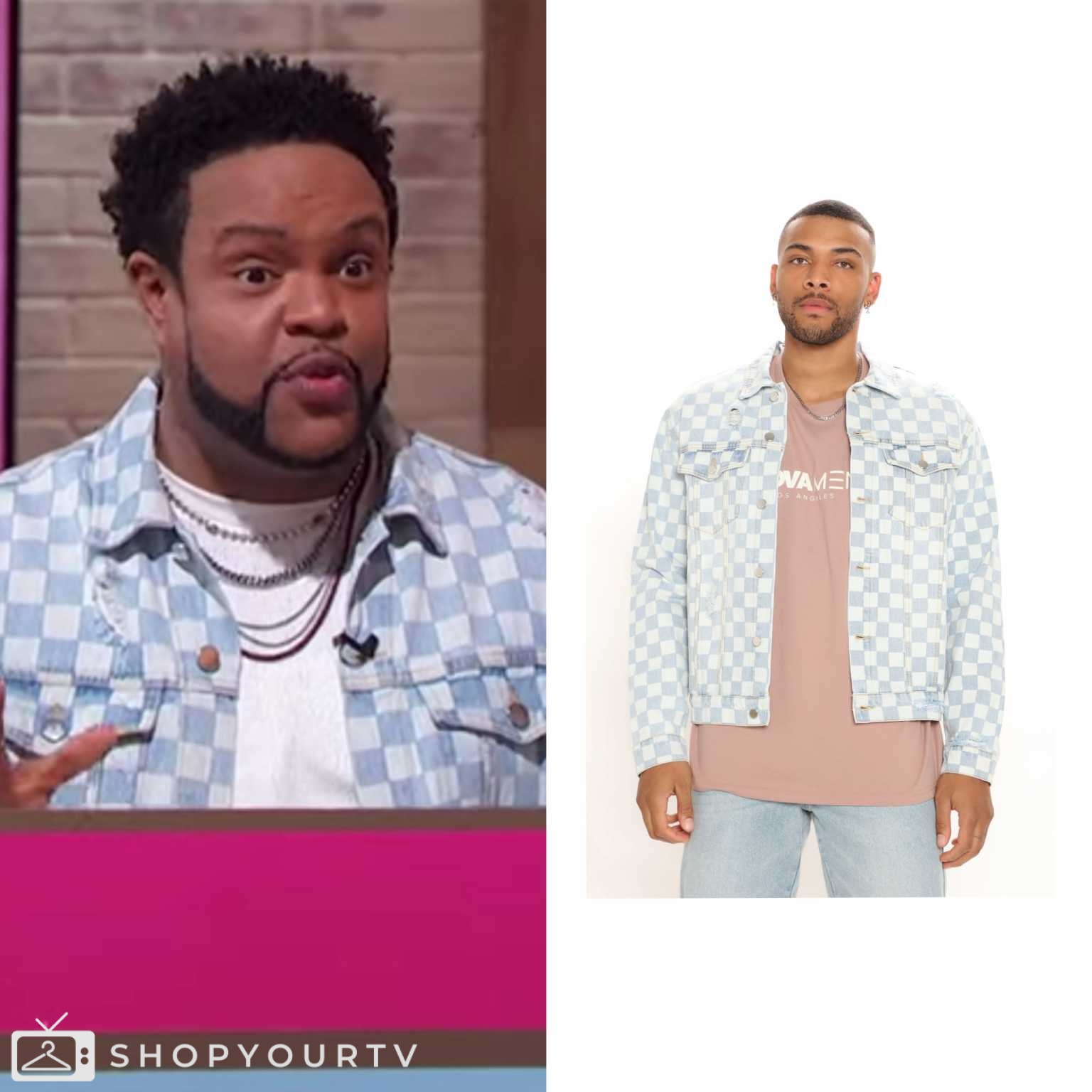 Sherri May 2024 Jawn Murray’s Checked Denim Jacket Shop Your TV