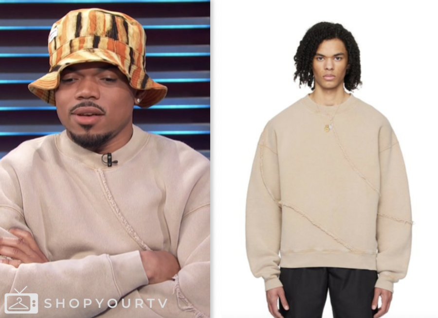 Access Daily: May 2024 Chance the Rapper's Beige Sweater | Shop Your TV