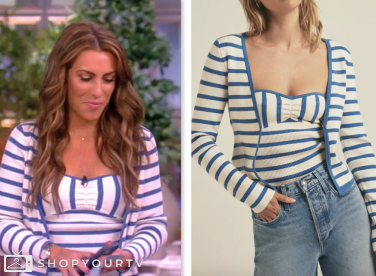 The View February 2024 Alyssa Farah Griffin's Brown Geometric Print